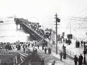 Santa Monica Pier ooens in 1900